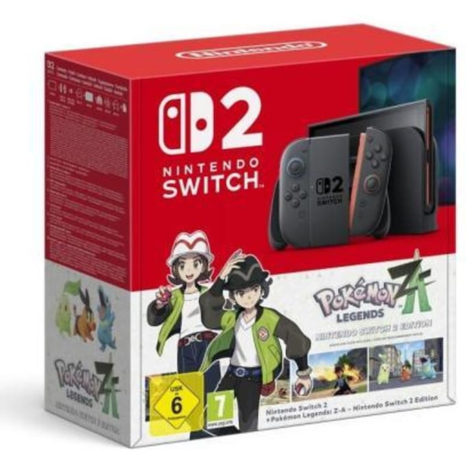 Nintendo Switch 2 Console Pokémon Legends Z-A Blauw/Rood Consoles