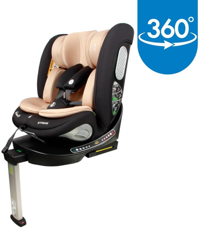 Moni Strike Sand Beige 40-150 cm 360° i-Size Autostoel