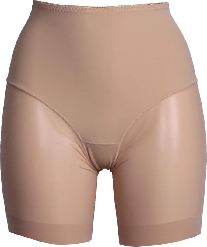 J&C dames lange zomer boxershort  - L  - beige