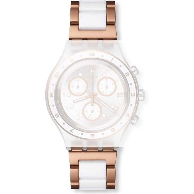 Swatch Mixed Materials - Diaphane - SVA/SVB/SVC/SVD ASVCK4080AG SVCK4080AG Hat Trick Horlogeband