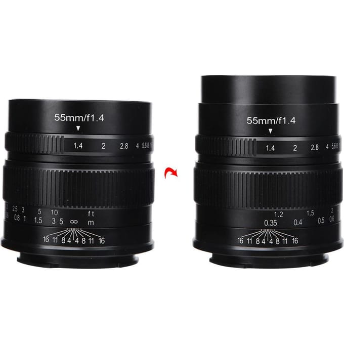 55mm F1.4 APSC Groothoek Vast Objectief voor Fuji FX Mount black
