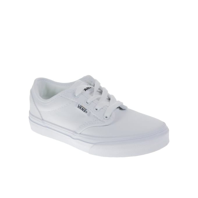 Vans Atwood Lace-Up Wit Canvas Kinderslippers UDT7HN