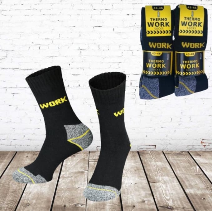 Thermo werksokken heren 10 paar -Workman-43-46-sokken