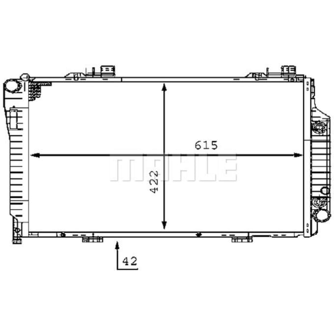 Radiator, motorkoeling MAHLE CR 231 000S