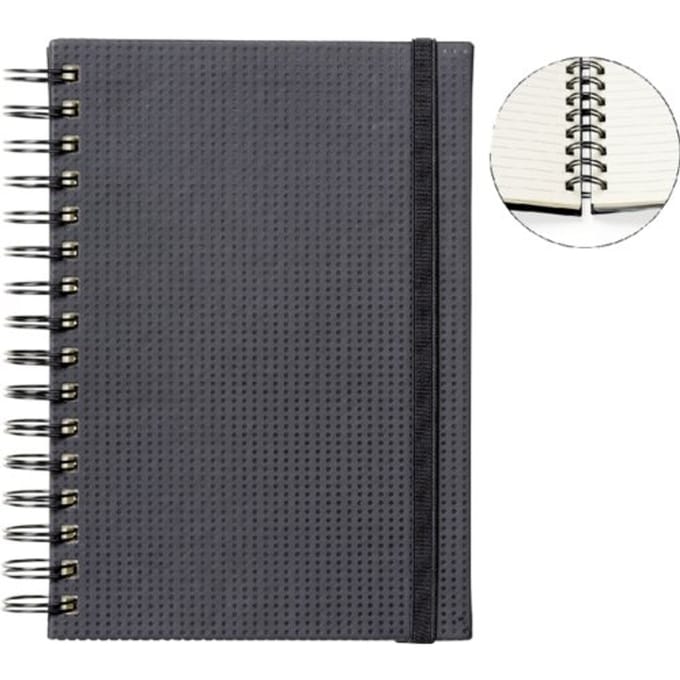 Notitieboek quantore a5 spiraal tab lijn 192blz 80gr motief