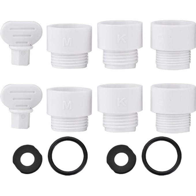 ABS Japanse Douche Adapter KMG Connector Slang Converter Badkamer Accessoire Draad G1/2in white