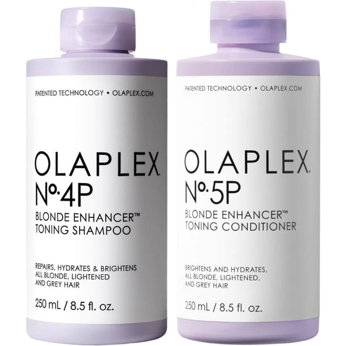 Olaplex Blonde Enhancer Toning Shampoo &amp; Conditioner No. 4P &amp; 5P 250 ml + 250 ml