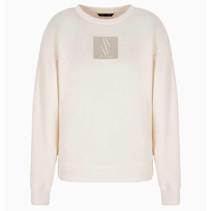 Armani Exchange Dames/Dames Crew Hals Regular Sweatshirt (Licht Beige)