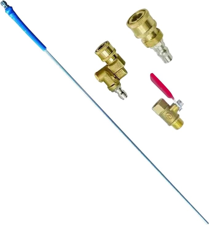 Radiator Reiniger - Watersysteem Tool - Voertuig Onderhoud - Efficiënte Reiniging - 60 cm Lengte - Zilver