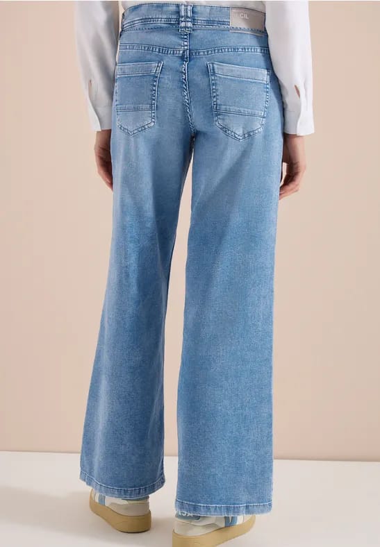 Broek met wijde pijpen en Loose Fit