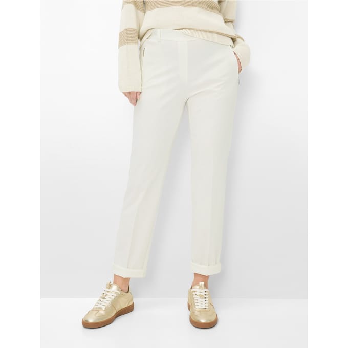 Raphaela by Brax Dames Broek  Style CILLY OFFWHITE, crèmewit, maat 46K