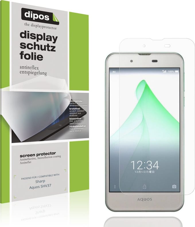 dipos – 4x Matte Beschermfolie geschikt voor Sharp Aquos SHV37 | Krasbestendige & antireflecterende Screenprotector Ultra-Thin