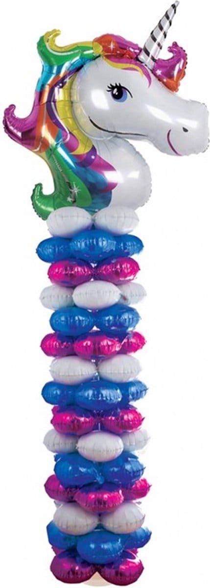 Folieballon set Eenhoorn 175 cm - doe het zelf kit.