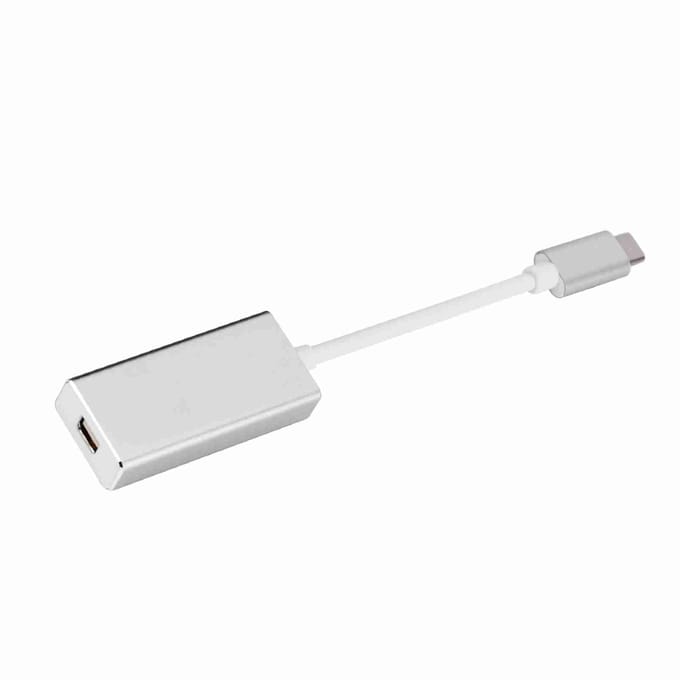 USB3.1 Typec Naar Mini DisplayPort Adapter USBC naar Mini DP Converter Voor Macbook Zilver zilver