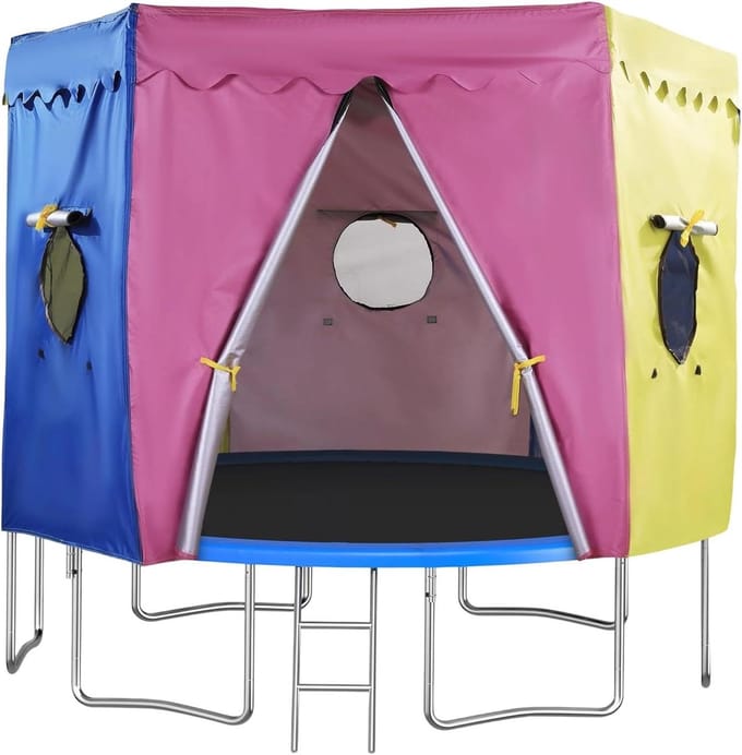 Trampoline Afdekzeil - Springkussen Tent - Buiten Spelen - Waterdicht & UV-beschermend - 304 cm - Groen