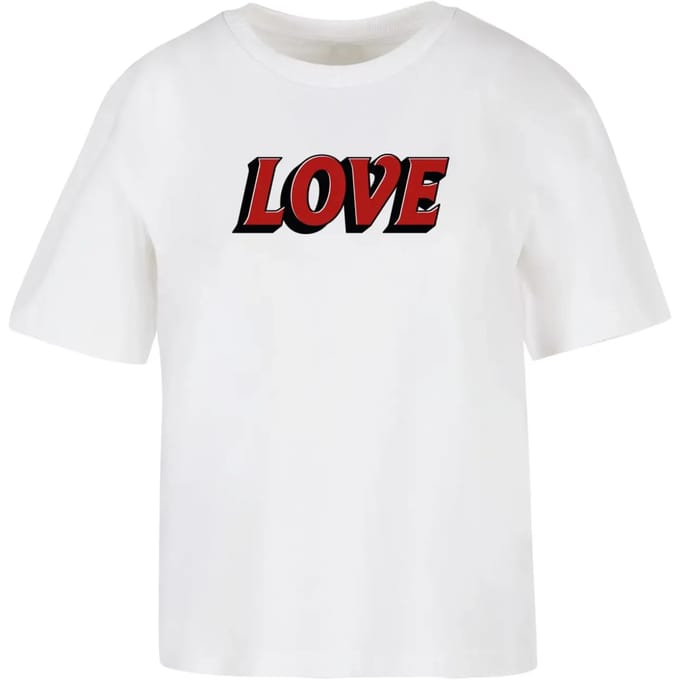 Dames-T-shirt Miss Tee Big Love Letters