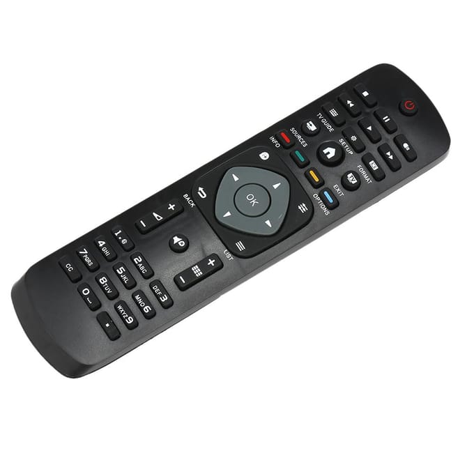 Universele TV-afstandsbediening Draadloze Smart Controller Vervanging voor PHILIPS LCD TV Smart Digital black