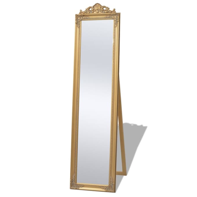 vidaXL - Vrijstaande - spiegel - Barok - 160x40cm - goud