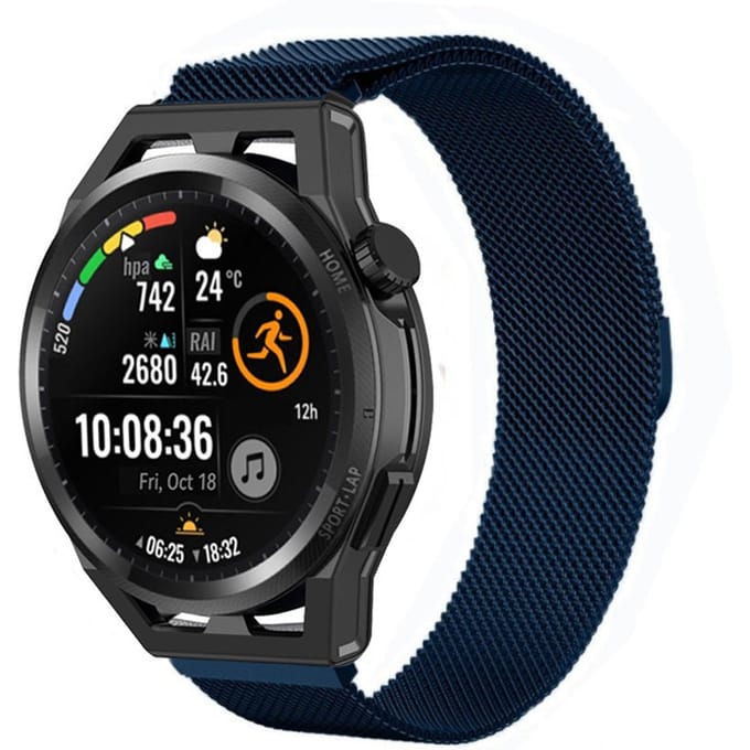 Huawei Watch GT Runner Milanese band (blauw)