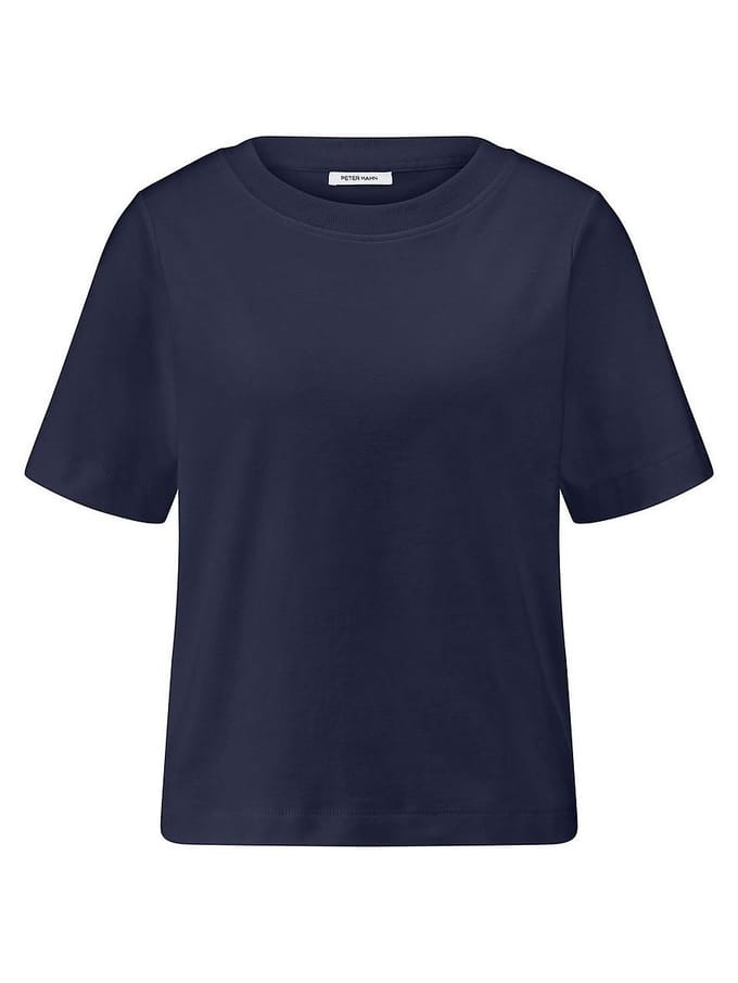 Shirt ronde hals Van Peter Hahn blauw