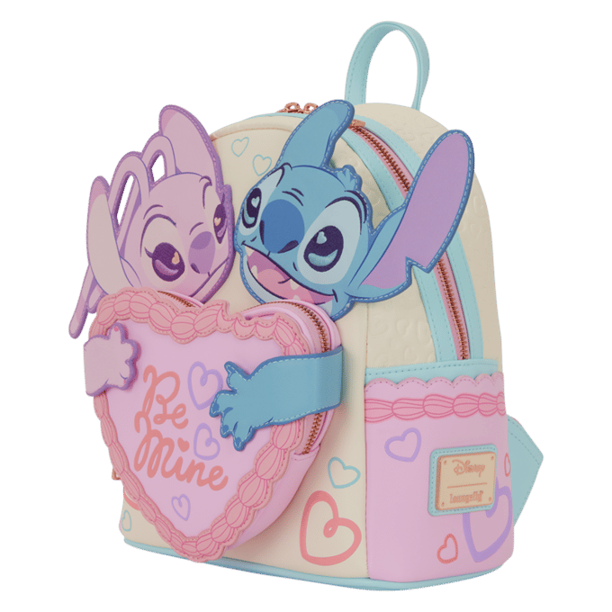 Lilo & Stitch - Disney Mini rugzak - Loungefly - Lilo & Stitch Be Mine - meerkleurig
