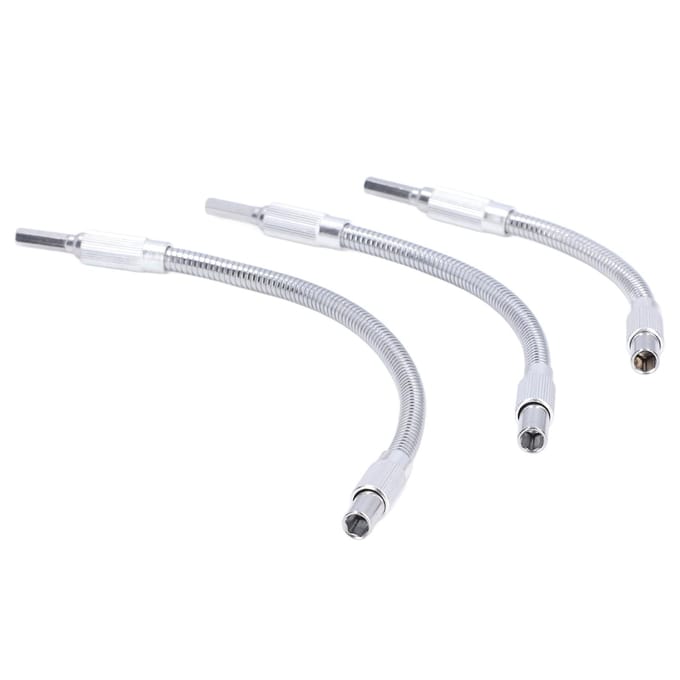 3 stuks Flexibele Schachtverlenging Universele Boorbit Verlengstuk Houder 14in Set Kit