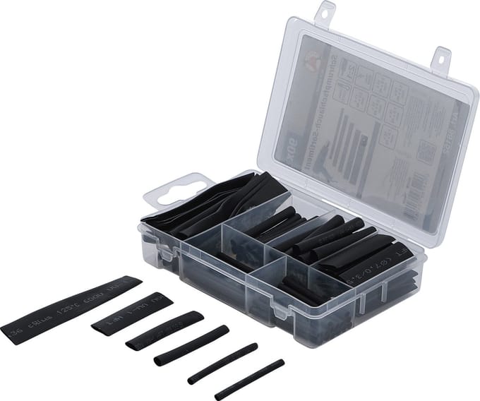 BGS Assortiment krimpkous zwart 90 delig