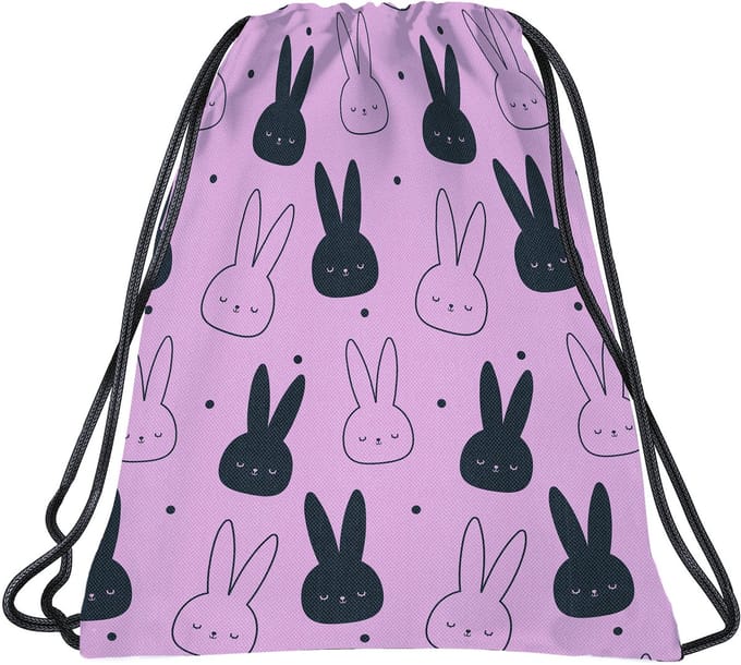 BackUP Gymbag Konijntjes - 45 x 35 cm - Polyester