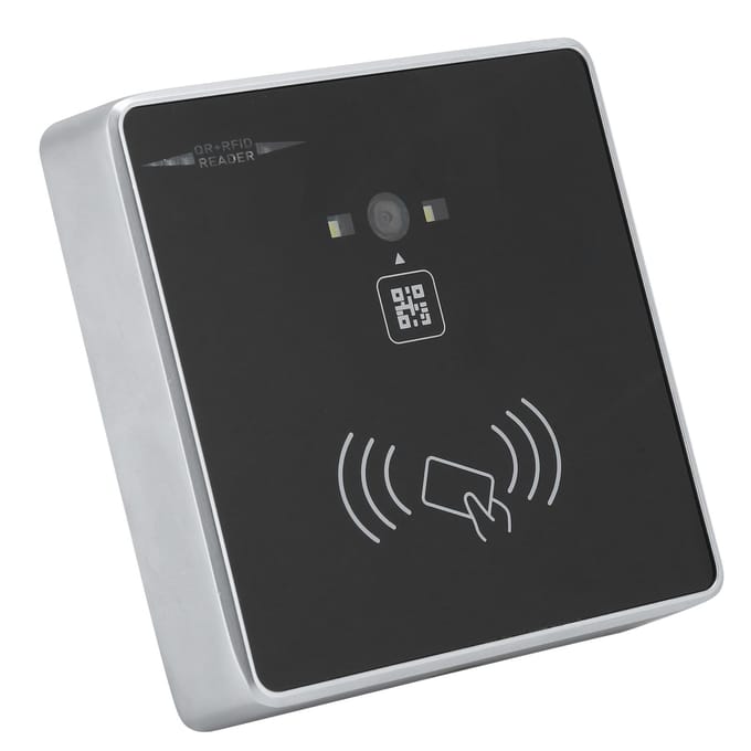 Lecteur de cartes RFID, code-barres 2D, QR, contrôle d'accès, pour Wiegand, TTL, RS232, RS485, carte d'identité white