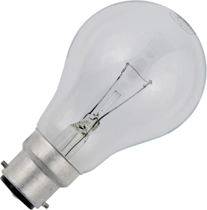 Schiefer Ba22d Gloeilamp | 25W 2700K 220lm 48V | Dimbaar