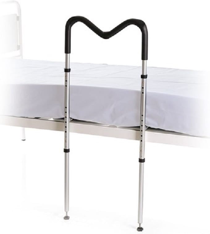 Moretti Tulipano - Enkel bedhek bedsteun aluminium - Grijs
