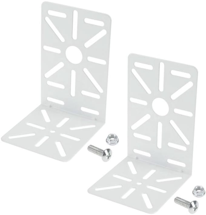 Allecto - L-vormige beugels - wand- en plafondhouder - wit