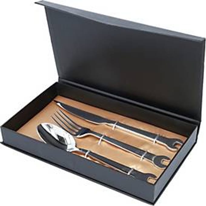 KS Tools 11100 Bestekset Set van 3 stuks RVS Zilver 11100 3-delig