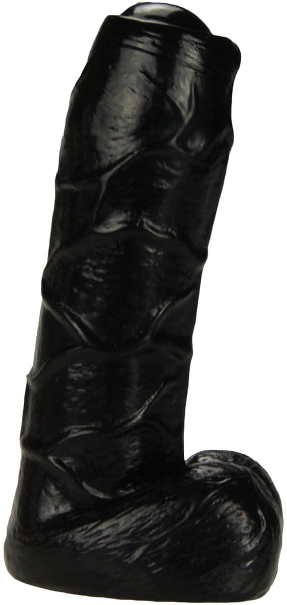 Being Fetish - TPR Dildo met Onbesneden Eikel - 15 cm - Zwart