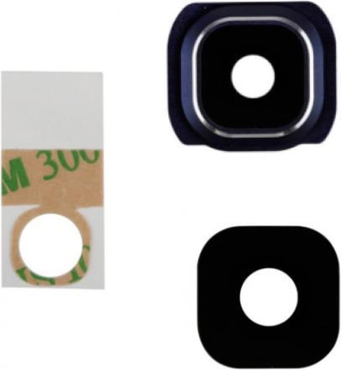 Camera Lens met Cover geschikt voor de Samsung Galaxy S6 donkerblauw