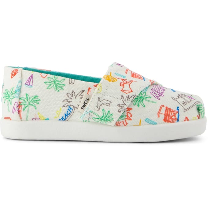 Geprinte espadrilles voor baby meisje Toms Classic