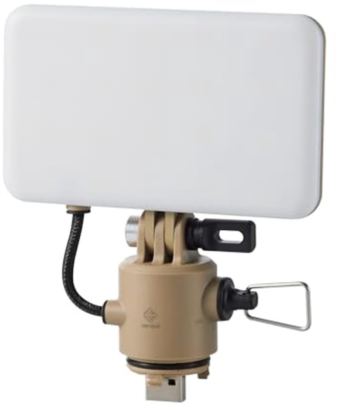 Dimbare LED-lamp voor buiten met mini-statief en USB-aansluiting - waterdicht en draagbaar