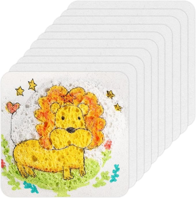 Creatieve Kunstprojecten met 10 Vel Witte Magic Foam Textuurpapier voor Schilderen en Knutselen