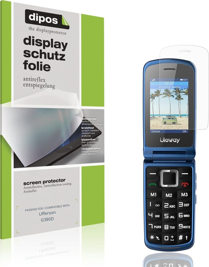 dipos – 4x Matte Beschermfolie geschikt voor Ufferson G380D | Krasbestendige & antireflecterende Screenprotector Ultra-Thin