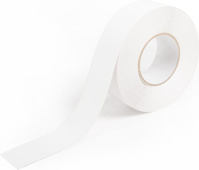 Antislip tape voor trappen zelfklevend 50mm breed - Wit - Rol 18,3 meter