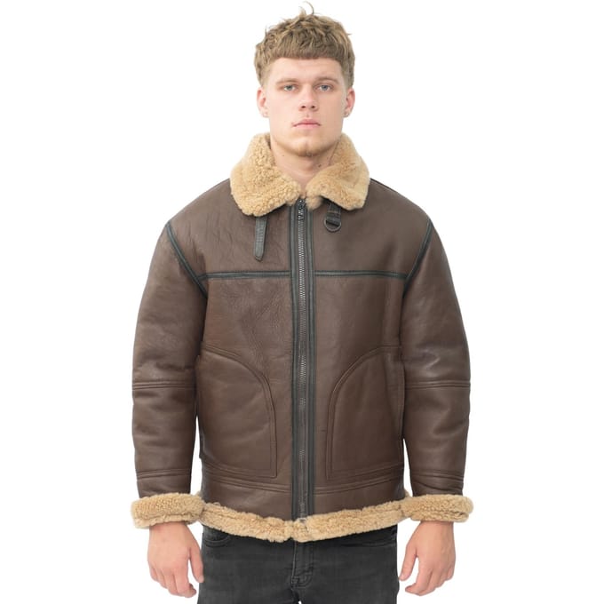 Heren B3 Shearling schapenvacht pilotenjack-Gloucester