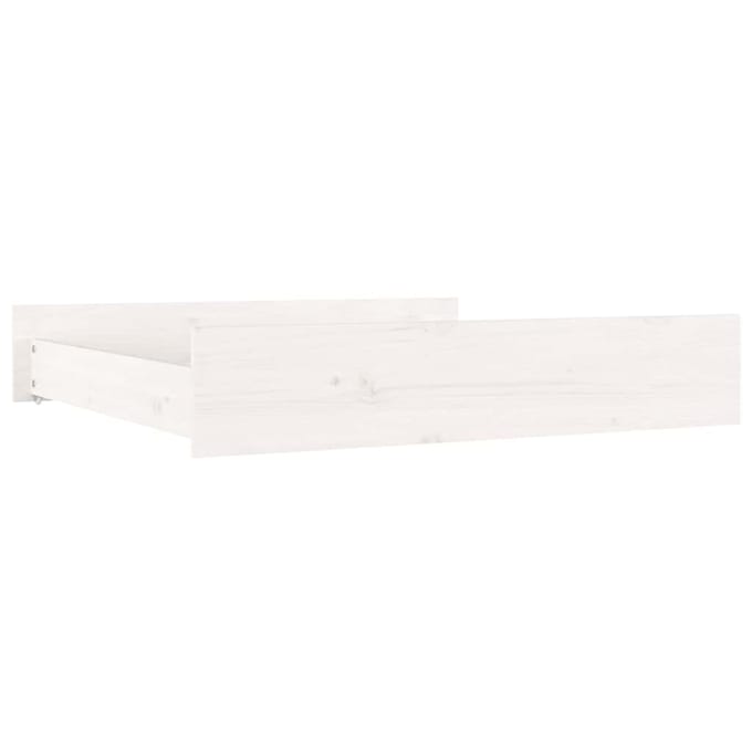 vidaXL - Bedlades - 2 - st - massief - grenenhout - wit