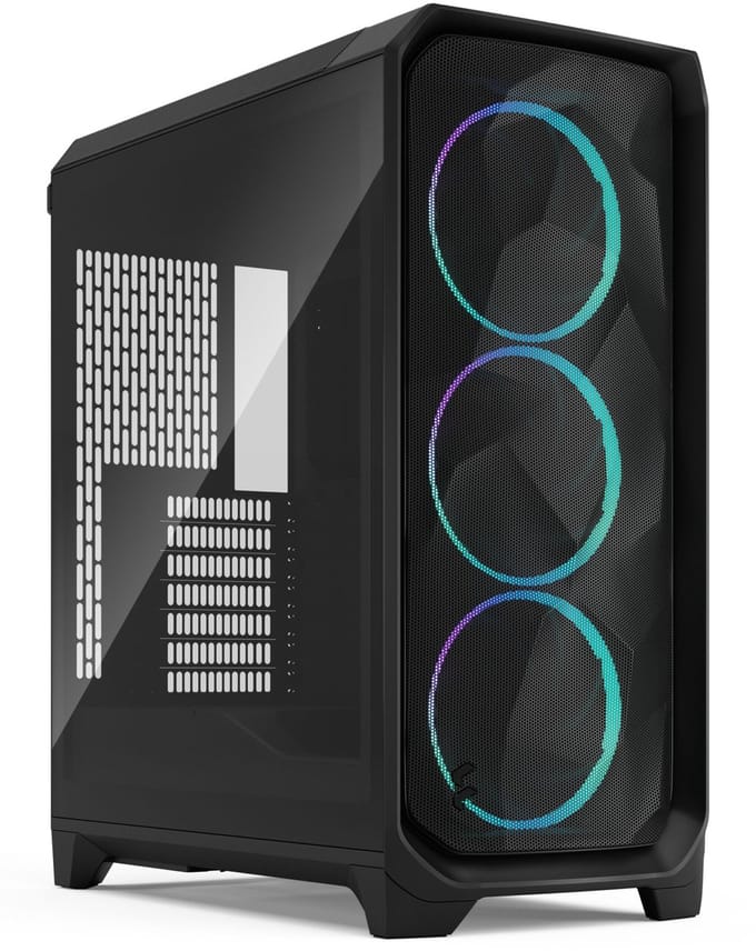 Fractal Design Meshify 3 Black RGB - Case - Miditower - Zwart
