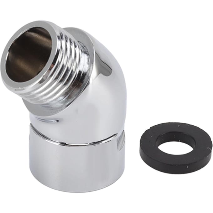 Handdouche Elleboogadapter 135 Graden Douchekop Messing Elleboogadapter Doucheaccessoires G1/2in gray