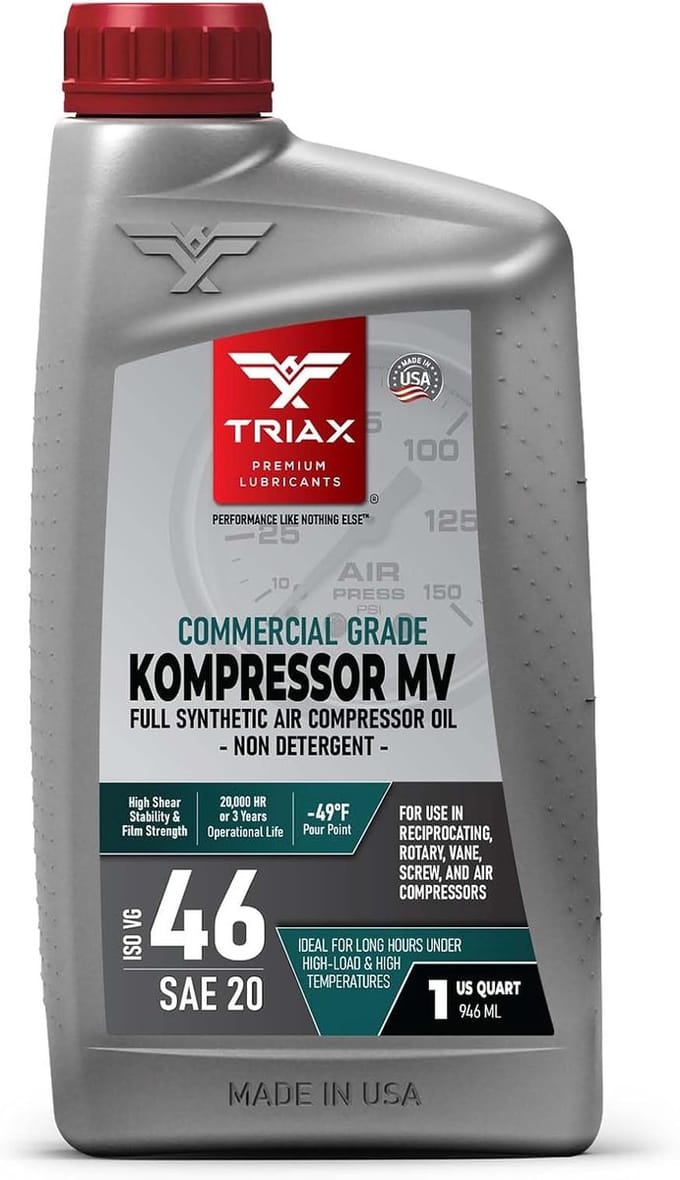 Compressorolie - Synthetische Olie - Smering Compressoren - Hoge Temperatuur Bescherming - ISO 46