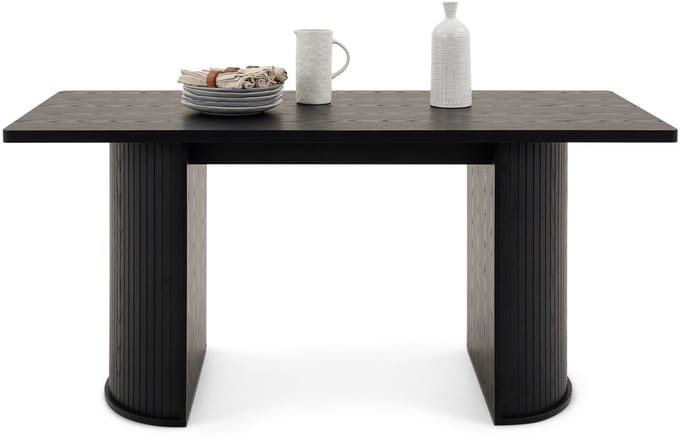 Eettafel GUARDA 160 x 75 cm – Zwart