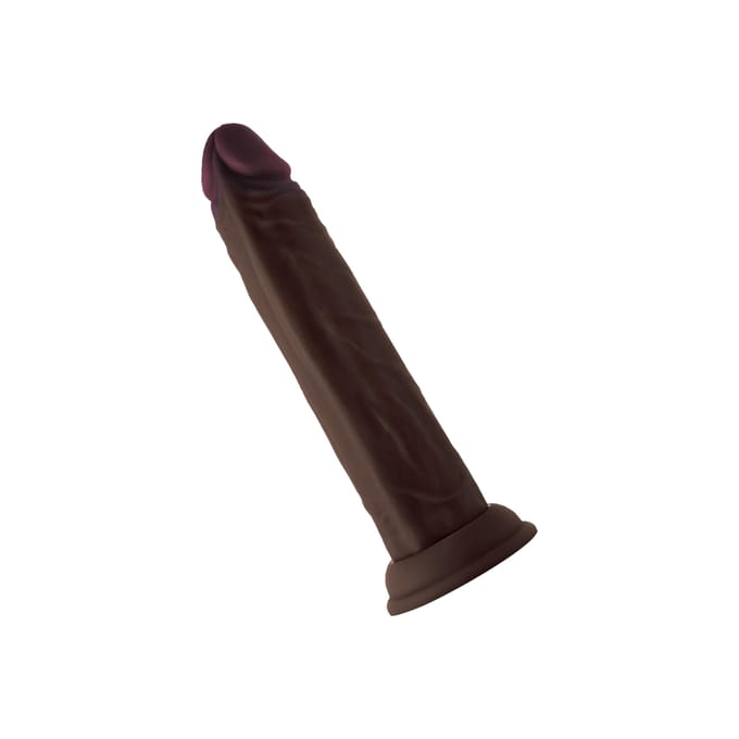 Shaft Model J 8.5 inch Liquid siliconen dildo Mahogany - Zwart - 21.6 cm
