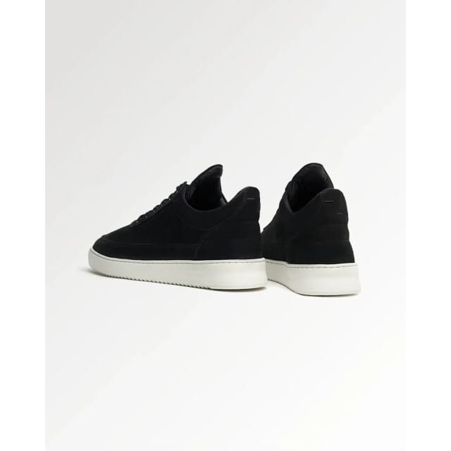 Filling Pieces Low Top Ripple Nubuck Sneakers - Suède - Heren - Zwart - Maat 44