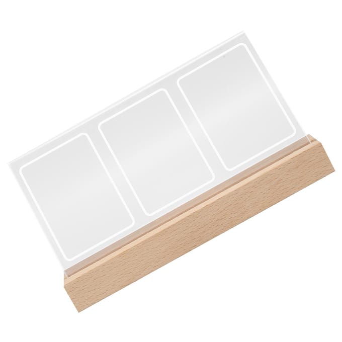 Fotolijst Instant Fotolijst 3 Openingen Helder Acryl Nachtlampje Bureau Fotolijst voor 3in white