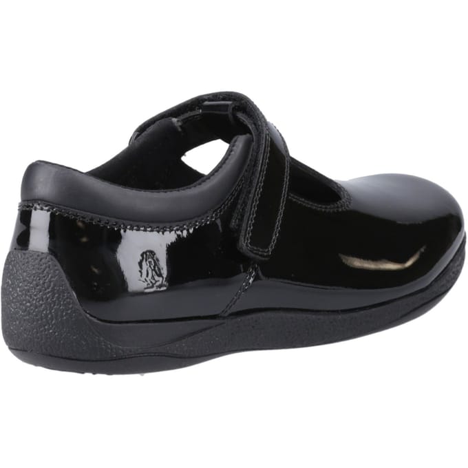 Hush Puppies Caitlin T-Bar Meisjes Zwart Leren Schoenen